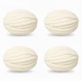 Chunky Yarn No7 Thick Yarn, 250 Grams (Ivory, Pack of 4) - color: Ivory