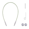 BsHooker Interchangeable Cables for Circular Knitting Needles 7.9 Inch | 360°Swivel Flexible Knitting Needles Cable - size: 8inch