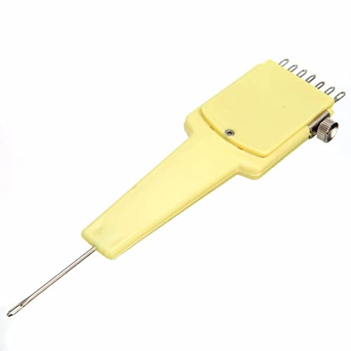 Mollytek Knitting Machine Transfer Tool Comb 1x7 Needles Adjustable Transfer Tool for 4.5mm/9mm Knitting Machine Accessories Supplies Replacement Parts