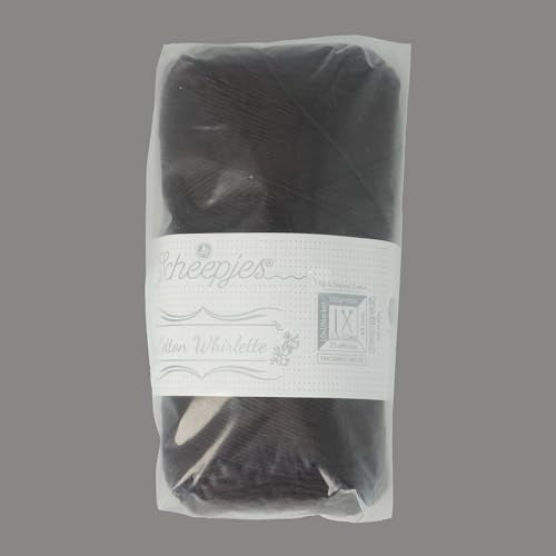 Scheepjes Cotton Whirlette Yarn Cake, 822 Dark Chocolate, 100g - color: 822 Dark Chocolate