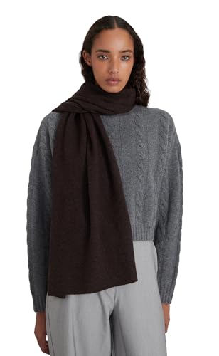 Cashmere Knitted Scarf for Women by Style Republic - color: Coffee