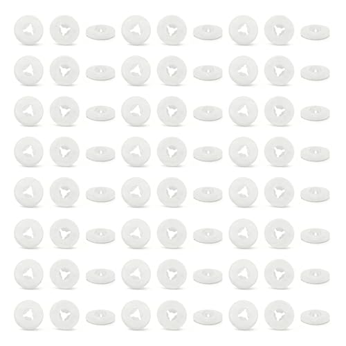 JJGQAZ 60pcs 12mm 20mm 25mm Safety Eyes Washers for Stuffed Animals Plastic Craft Eyes Backs for Crochet Amigurumi Plush Animals (S-12.5MM) - color: S-12.5MM