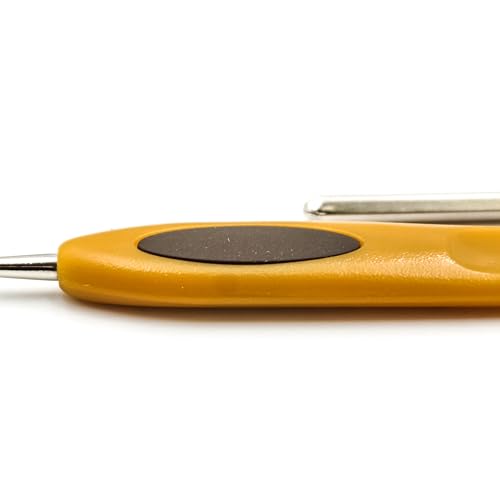Clover Soft Touch Steel Crochet Hooks, No. 14/0.50mm (1027) - size: 0.50 mm