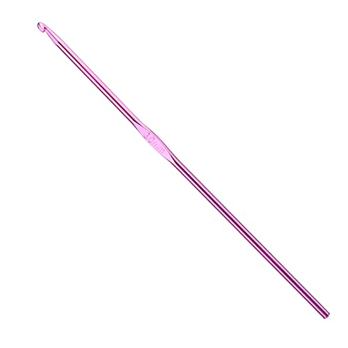 Iuuidu 3mm Aluminum Crochet Hook, Smooth Crochet Needles | Crochet Hooks for Arthritic Hands, Knitting Needles for Yarn Craft, Great Handmade DIY Present for Friends, Random Color - color: Aluminum Crochet Hook, size: 3.0mm
