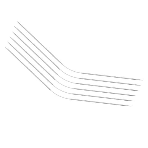 uxcell 6Pcs 1.6mm Double-Pointed Flexible Knitting Needles 9 Inch(23mm) Stainless Steel Needle for Handmade Projects DIY Knitting - size: 1.6mm