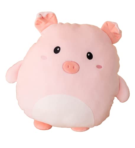 Soft Flat Pig Plush Hugging Pillow Cute Pink Pig Stuffed Animal Piggy Plushies Toys Kids Piglet Anime Cushion for Birthday, Valentine's Day, Christmas...16.5 Inch - color: Peach, size: 16.5 Inch