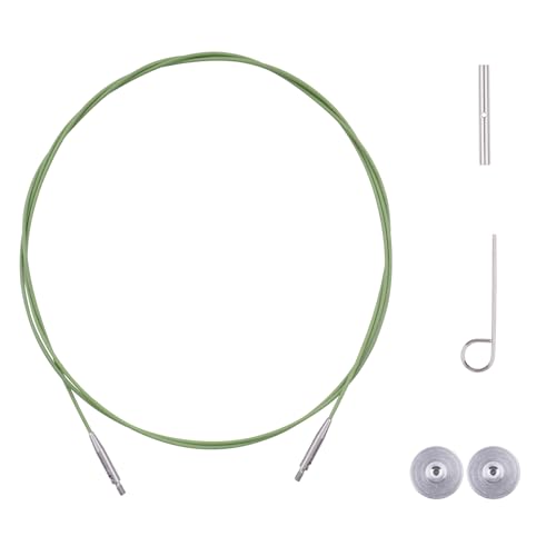 BsHooker Interchangeable Cables for Circular Knitting Needles 39.4 Inch | 360°Swivel Flexible Knitting Needles Cable - size: 39inch