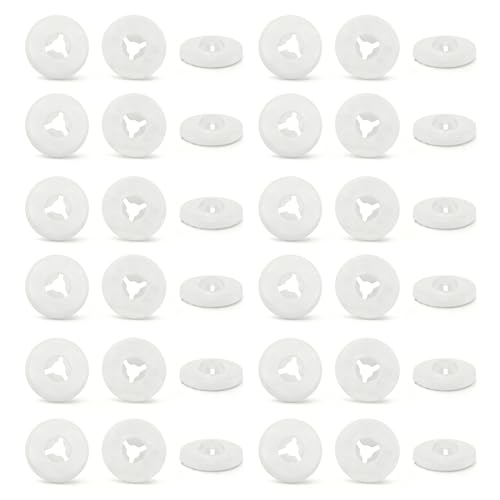 JJGQAZ 60pcs 12mm 20mm 25mm Safety Eyes Washers for Stuffed Animals Plastic Craft Eyes Backs for Crochet Amigurumi Plush Animals (M-19.5MM) - color: M-19.5MM