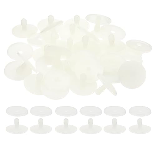PATIKIL 30mm Doll Joints, 20 Set Plastic Removable Animal Joints Connector Engage Bolt for Bear Limbs Making Head Joints DIY Crafts Accessories, White - size: 30mm