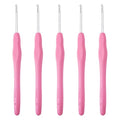 10 pcs Aluminum Crochet Hooks Knitting Needles Pin 3mm Random Color Smooth Silicone Handle Crochet Hook Craft Yarn for Beginners Handmade DIY Knitting Scarves Sweater Hat Clothing Accessories - color: Pin 3mm