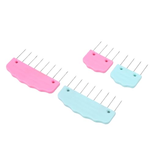 Knit Blocking Pins Kit 20 Pcs Stainless Steel Crochet Blocking Combs 12 Large 8 Small for Sweaters Scarves Shawls, Even Tension Shaping, Time Saving Assembly, Safe Storage Case