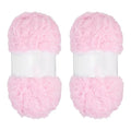 PATIKIL 65 Yards Soft Chunky Fluffy Fuzzy Faux Fur Yarn, 2 Skeins Chunky Fuzzy Yarn Fur Polyester for Crochet Knitting Blankets Scarves Sweaters Hat Shawls, Cherry Blossom Pink - color: Cherry Blossom Pink