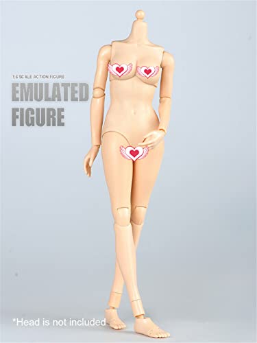 1/6 Scale Female Figure Body, 12inch Suntan Skin Huge Bust Flexible Doll | 1:6 Scale Female Body,Half-Seamless,Articulated Action Figure with Replacement Hands for Custom Painting Photography Display - color: Suntan Skin-super Large Bust