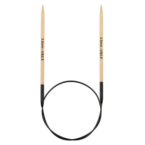 Knitter’s Pride Bamboo Luxe Fixed Circular Needle 24""(60cm) - US 2.5(3mm) - size: 3.00mm