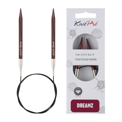KnitPro Dreamz Fixed Circular Needles 16" (40cm) | US Size 10.75 (7mm) - size: US 10.75 (7mm)