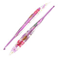 4.5mm Crochet Hook, Ergonomic Crochet Hooks with Floral Resin Grips | Stylish and Unique Knitting Needles ,Crochet Needles for Beginners, Arthritic Hands and Professional - size: 4.5mm