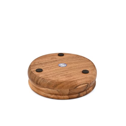 Decorative Bowl Acacia Wood Wooden Catchall Bowl for Entryway, Coffee Table, or Kitchen Counter (8" x 8" x 2.5")