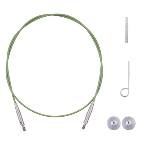 BsHooker Interchangeable Cables for Circular Knitting Needles 15.7 Inch | 360°Swivel Flexible Knitting Needles Cable - size: 16inch