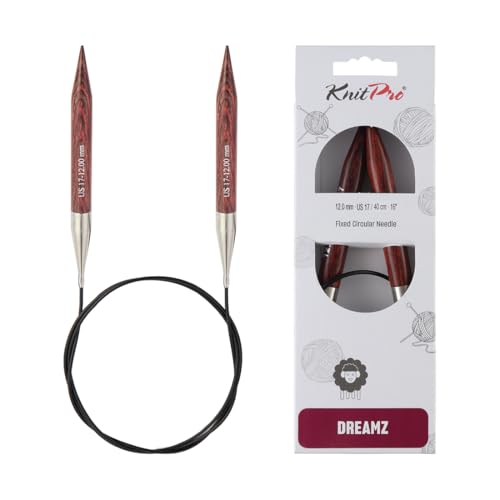 KnitPro Dreamz Fixed Circular Needles 16" (40cm) | US Size 17 (12mm) - size: US 17 (12mm)