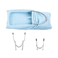 2PCS Easy Sock Aids Hooping Station Replacement for Embroidery Machine 1*Adults and 1*Kids - style: 2PC *Silver