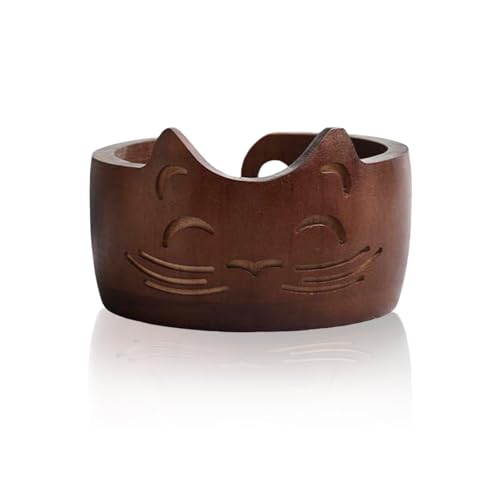 Wood Yarn Bowl, Yarn Bowls for Crochet, Yarn Knitting Bowl, Crochet Yarn Holder Bowl, 6.7inch Yarn Knitting Bowl for Storage Yarn, Wool, String or Crochet #002 - color: #002