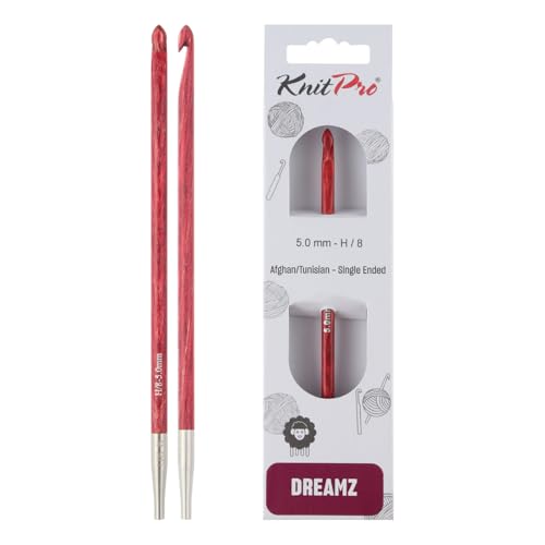KnitPro Dreamz Afghan/Tunisian Crochet Hook | US Size H (5mm) - size: H (5.00 mm)