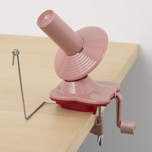 Knit Picks Yarn Winding Bundle - Yarn Ball Winder (Red) and Birch Wooden Yarn Swift