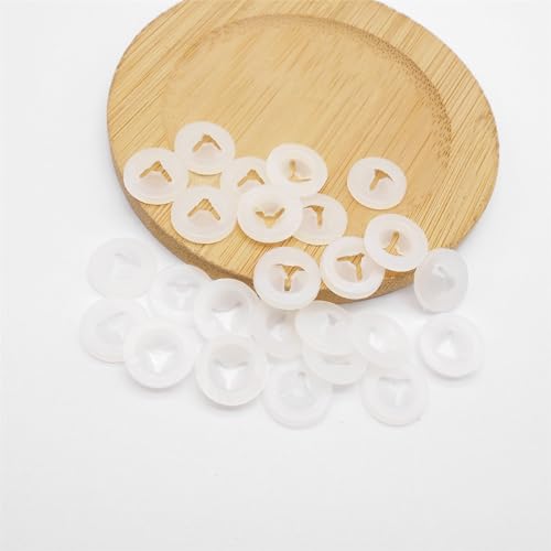 JJGQAZ 60pcs 12mm 20mm 25mm Safety Eyes Washers for Stuffed Animals Plastic Craft Eyes Backs for Crochet Amigurumi Plush Animals (S-12.5MM) - color: S-12.5MM