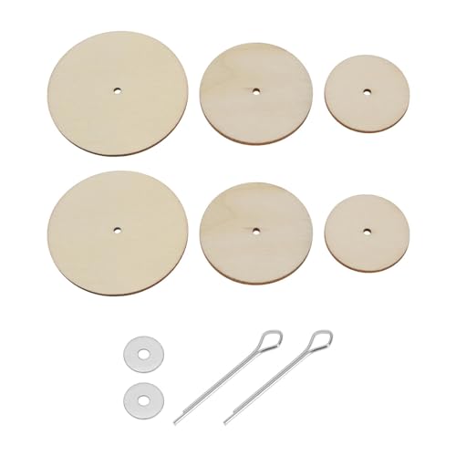 30pcs Doll Joint Cotter Pin Doll Joint Limbs Connect Pin Fibreboard Disks 30mm 40mm 50mm Doll Accessories Kit for Teddy Bear Toys Dolls
