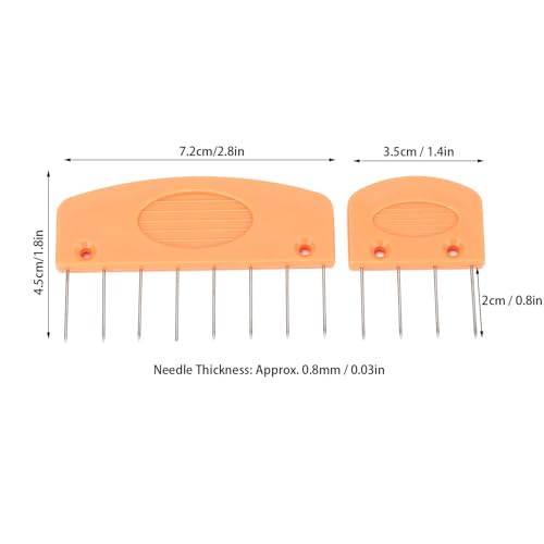 Knit Blocking Comb, Stainless Steel and Plastic Knit Blocking Pins with Storage Box, for Wool Cotton Yarn Knitting Projects at Home Studio