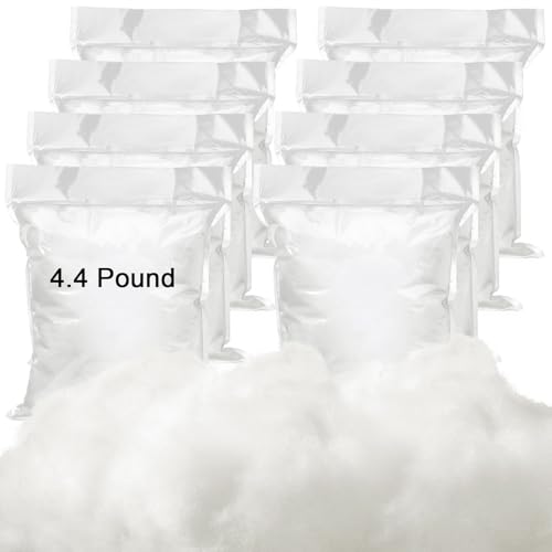Woanger 4.4pound/ 70oz Polyester Polyfill Stuffing for Pillow Cushions Soft Cotton Poly Fiberfill Stuffing High Resilience Fiber for Couch Making Fluff Crafts Home Decors - size: 4.4 Pound/ 70oz
