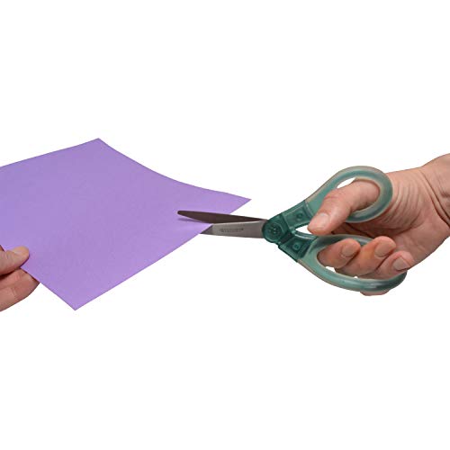 Westcott 8" Gel-Grip Multipurpose Scissors for Office and Home, Green - color: Green