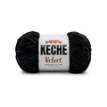 Keche Velvet Yarn for Crocheting, Soft Chenille Bulky Baby Blanket Amigurumi Yarn 100 gr (132 yds) - Black - color: BLACK, size: 1 SKEIN