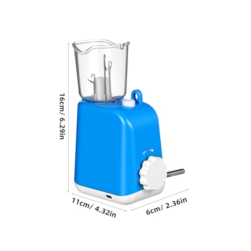 iplusmile Automatic i-Cord Knitting Machine, Electric Yarn Cord Maker Tool for Knitted Wire Art, Tricotin Crochet French Knitter with Fixator Clamp & USB Cable (Blue) - color: Blue