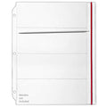 StoreSMART - Zipper Binder Page for 8" Double Pointed Knitting Needles, Holds 4 Sets - 100-Pack - DP600-4-100pack - size: 100-Pack
