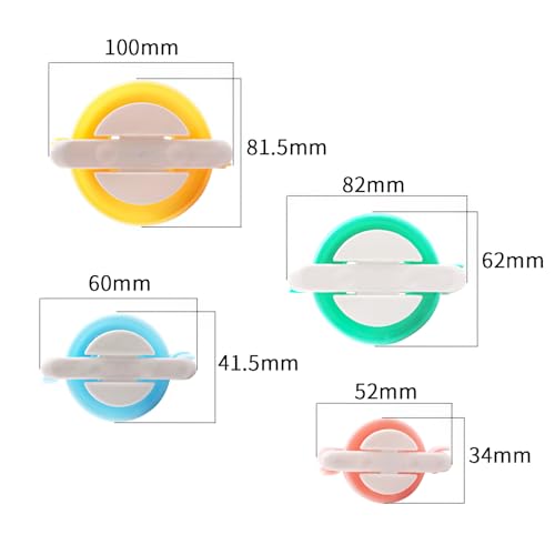 Pom Pom Maker Set – 4 Sizes Yarn Ball Weaving Tools for DIY Crafts, Fluffy Wool Pompom Maker for Knitting, Crochet, Decorations and Handmade Projects