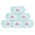 Aeelike Size 3 DK Cotton Blend Yarn for Crocheting, Mint Green, 6-Skein | Fresh Blanket, Kitchen Textiles, 6 x 100g, 1440 Yds Total, 5-Ply Stitch Control, Machine Washable - color: mint green