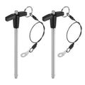 uxcell 2Pcs T Handle Lock Pins, 6mm x 90mm Usage Length Stainless Steel Push-Button Quick Release Pin - size: 6mm x 90mm