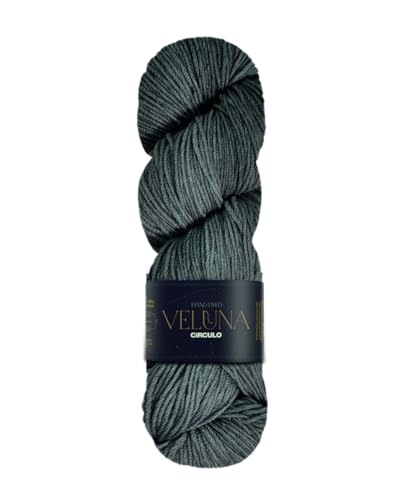 CIRCULO Veluna Yarn, Hand-Dyed Superwash Merino Wool, 100g / 382 Yards (350m), Fingering Weight, Premium Ultra Soft Luxury Fiber for Knitting & Crochet, Color 5007 - Gemstone - color: 5007 - Gemstone, style: 1-Pack