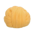 PATIKIL Wool Roving Yarn, 100G/3.53OZ Soft Felting Wool Pure Chunky Roving Yarn Bulk for Needle Felting Knitting Blanket Spinning Weaving DIY Craft, Yellow - color: Yellow
