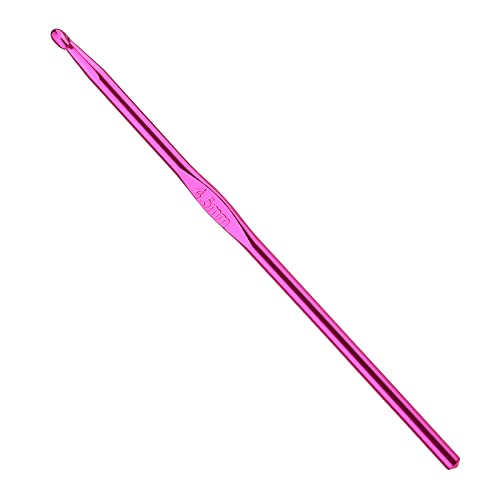 Iuuidu 4.5mm Aluminum Crochet Hook, Smooth Crochet Needles | Crochet Hooks for Arthritic Hands, Knitting Needles for Yarn Craft, Great Handmade DIY Present for Friends, Random Color - color: Aluminum Crochet Hook, size: 4.5mm
