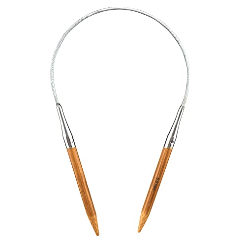 Mdoker Bamboo Circular Knitting Needle Size 10 16 Inch Circular Knitting Needles for Handmade Knitting DIY and Any Weaven Yarn Projects(US Size 10,6mm) - size: US-10-(6mm)