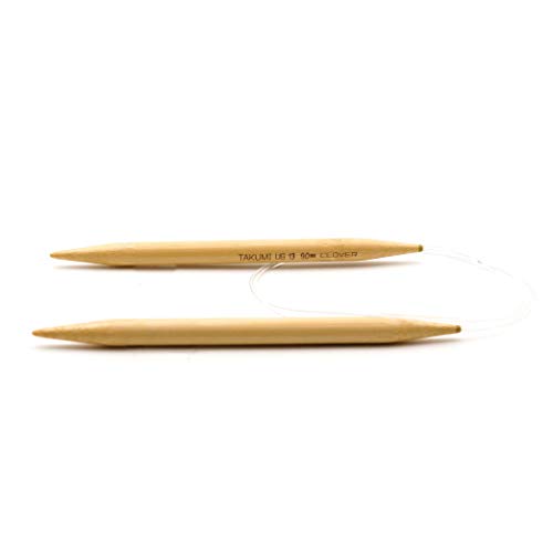 Clover 3016/36-13 Takumi Bamboo Circular 36-Inch Knitting Needles, Size 13 - size: 1 Count (Pack of 1)