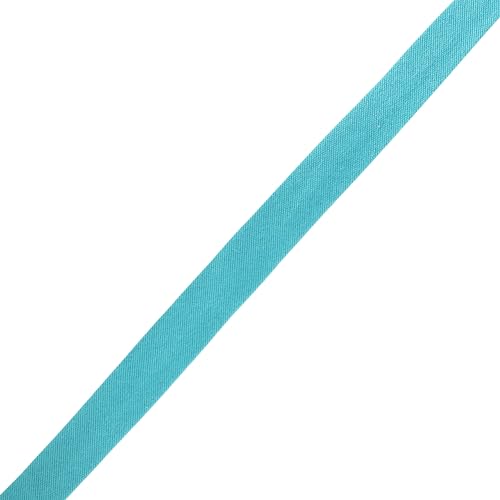 Mandala Crafts 55 Yds 1/2 Inch Aquamarine Double Fold Bias Tape for Sewing | Machine Washable Binding Tape for Quilting, Hemming, Seams, Fabric Piping, All Fabrics & Denim, Indoor & Outdoor - color: Aquamarine, size: 1/2 Inch 55 Yards