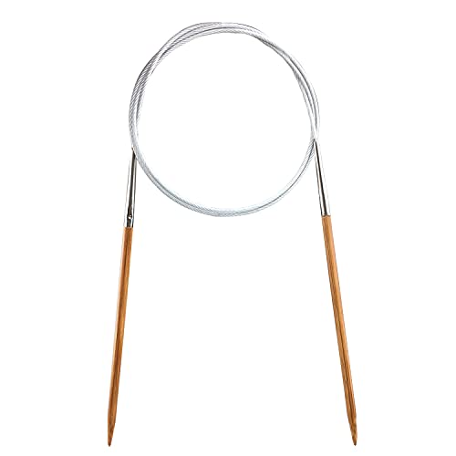 Weabetfu Bamboo Circular Knitting Needle,60-inch Length for Handmade Creative DIY and Any Weave Yarn Projects,US Size 4(3.5mm) - size: US 4(3.5mm)