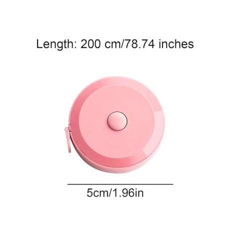 1-Pack 2M Soft Tape Measure, Dual-Scale Flexible Ruler for Body Sewing & Tailoring, Retractable Cloth Measuring Tape for Body Metrics & Craft Projects (Blue)