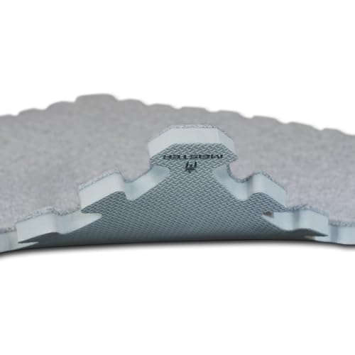 Meister X-THICK 3/4" Interlocking Carpet Top EVA Foam Mats - 2'x2' Tiles for Exercise, Play Areas & Offices - color: Cool Gray, size: 16 Tiles (64 Sqft)