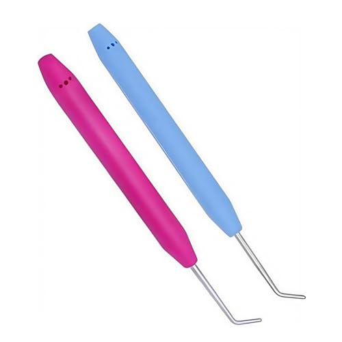 2Pcs Knitting Loom Hook Crochet Hook for Knifty Loom Hook Tool with Handle Knitting Sewing Tools Durable and Fashion, Crochet Hooks