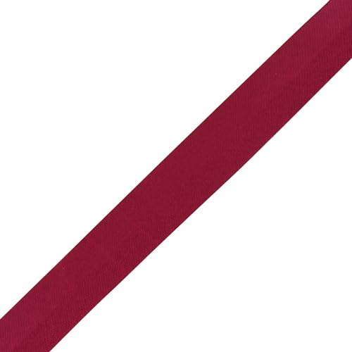 Mandala Crafts 55 Yds 5/8 Inch Burgundy Double Fold Bias Tape for Sewing | Machine Washable Binding Tape for Quilting, Hemming, Seams, Fabric Piping, All Fabrics & Denim, Indoor & Outdoor - color: Burgundy, size: 5/8 Inch 55 Yards