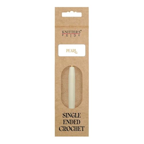 Knitter’s Pride Pearl Single-Ended Aluminum Crochet Hook - 8.00mm - size: 8.00 mm